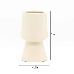 morcee Pedestal Ceramic Tauras Table Vase image 3