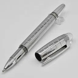 montblanc New Silver Checkered Starwalker Rollerball Pen Roller Pen (Ink Color - Black) Roller Ball Pen-picture-30