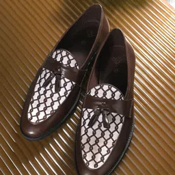 House Of Pataudi Men Brown Faux Leather Casual Slip On Loafers Loafers For Men-picture-22