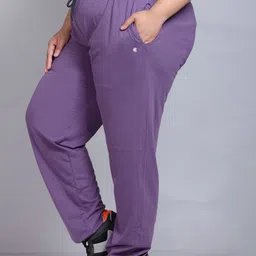 cupid Women Solid Purple Track Pants image 3