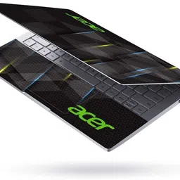 Flipkart SmartBuy Combo of Full Body Laptop Skin and Mouse Pad - Acer Black Carbon Fiber No Residue Removable Self Adhesive Vinyl Reusable Laptop Skin Compatible for 15.6 inch-picture-36