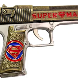 rsg Superman Glock 17 Metal Air Gun Toy with 100 BB Bullets & Dart Board for Kids Guns & Darts image 2