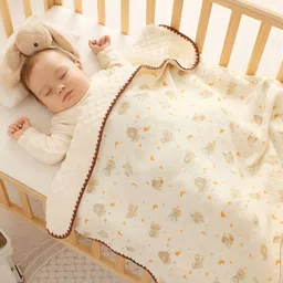 syga Printed Single Crib Baby Blanket for AC Room image 2