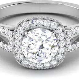 avsar R-3726 14kt Cubic Zirconia White Gold ring-picture-17