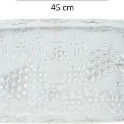 plamo Stylish and Durable Transparent Unbreakable Plastic Angoori Serving Tray Tray image 5