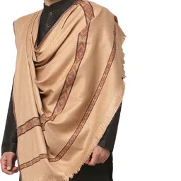 WEAVERS VILLA Polyester Wool Blend Solid Men Shawl-picture-24