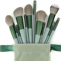 anshaura 13 Pcs Professional Makeup Brush Set with Travel Pouch for Face & Eye Makeup-picture-28