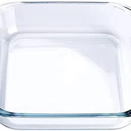 aanami Glass Dessert Bowl 900ml Borosilicate Glass Microwave Square Baking Dish, Oven Safe image 2