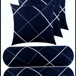 jayog enterprise Microfibre Bolster Pack of 5 Geometric 3 CUSHION 2 BOLSTER-picture-36