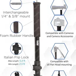 Prolite Monopod Kit 672 | Heavy-Duty Monopod, Standing Legs | for DSLR Video Cameras | Monopod Kit image 3