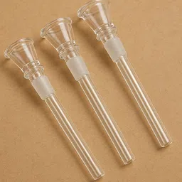 wishingbell natural Glass shooter Pipe 5 inch pack of 3 Borosilicate Glass Inside Fitting Hookah Mouth Tip-picture-43
