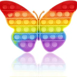 hiputi It Fidget Toys,Push Bubble Fidget Sensory Toy,Autism Special Needs Silicone Stress Relief Toy,Great Fidget Toy Sensory Toys Novelty Gifts for Kids Adults (Butterfly-Rainbow)-picture-25