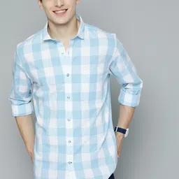 mast & harbour Men Regular Fit Checkered Casual Shirt image 4