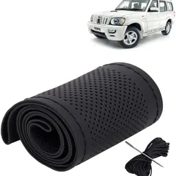 kingsway Hand Stiched Steering Cover For Mahindra Scorpio-picture-12