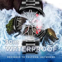 tnk 01 Analog Watch - For Men Wheel Rolling Dial Watch | Spinner Watch image 3