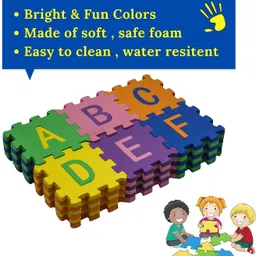 jolary 36 Pcs Alphabet ABC Non-Toxic Floor mats for Kids, Puzzle Foam Mat image 2