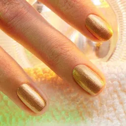 florero Golden High-Shine Long & Lasting Professional Nail Polish Shimmer Gold image 5