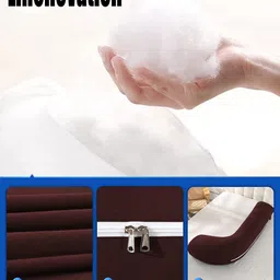 linenovation Microfibre Solid Pregnancy Pillow Pack of 1 image 3