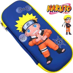 johnnie boy Naruto Anime Pencil Pouch for Kids | Zipper Stationery Case for School & College Art EVA Pencil Box-picture-23
