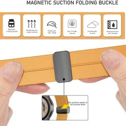 DARKFIT 22MM Silicone Strap with Folding Magnetic Lock | Compatible with Samsung Galaxy Watch 3 45mm/ Galaxy Watch 46mm/Gear S3 Classic/Frontier Compatible All 22MM Lug Width Watches (Only Strap) Smart Watch Strap image 4