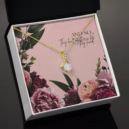 rakva Rhodium Zircon Silver Pendant Set image 3