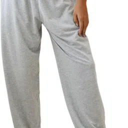 daphne maurier Women Loose Fit Grey Cotton Blend Trousers image 3