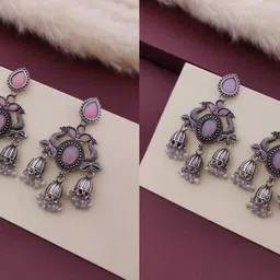 bhanu diam Bestseller Combo Of Earrings Silver Earring Set image 1