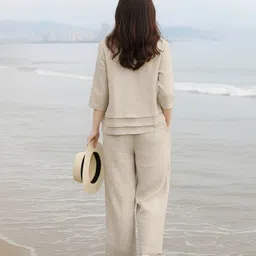 neeru Tunic Palazzos Co-ords Set with Coat image 2