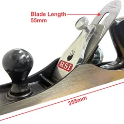 epitech mart 14inch Hand Planer Carpenter Iron base with Sharp Planer Blade Cast Iron, Stainless Steel Hand Plane image 2