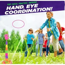 hk toys 2 in 1 Ring Toss Game | Shape Sorter Color Recognition Aim and Strike Game image 4