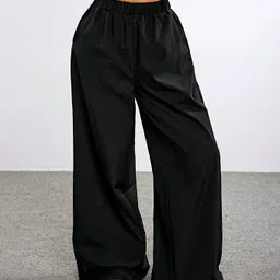 dockstreet Women Solid, Striped White Track Pants-picture-15