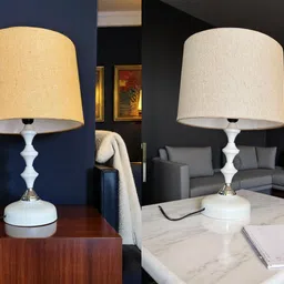 autowhrib Classy Table Lamp 46 cm, Textured Shade Hand Crafted Lamp Table Lamp-picture-29