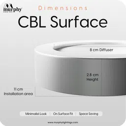 murphy 5W CBL 3-in-1 Round Surface Down Light (Cool/Warm/Natural White, Pack of 2) Surface Ceiling Light Ceiling Lamp image 5