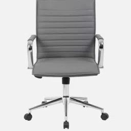 furniturstation Goris Leatherette Executive Chair in Grey Colour image 4