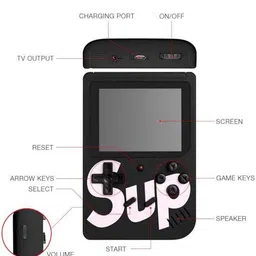 JOKIN Colourful LCD Screen USB Rechargeable Portable Battery Sup 8 GB with Mario/Super Mario/DR Mario/Contra/Turtles and other 400 Games image 3