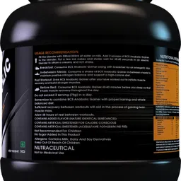 body core science Anabolic Gainer-1 Kg (Chocolate Fudge) Weight Mass Muscle Gainer Weight Gainers/Mass Gainers image 5