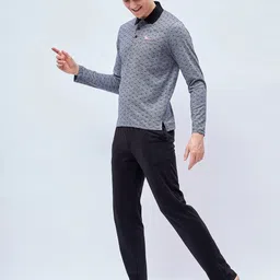 sweet dreams Men Top & Pyjama Set Black Geometric Print image 2