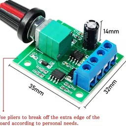 avisri 2 PCS 2A 30W PWM Speed Controller Adjustable Driver Switch Motor Control Electronic Hobby Kit image 2
