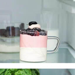 borosil Vision Emma Cut Design 6pc Tea/Coffee 190ml Classic Set, Lightweight Glass Coffee Mug image 4