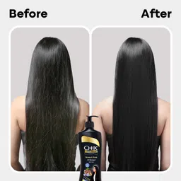 chik Protein Therophy Strong & Black Shampoo With Black Tea & Flax Seeds image 5