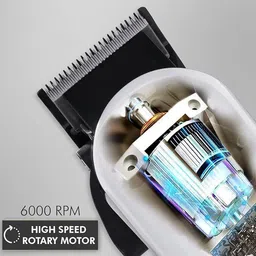 Zeno volt 809A Rechargeable Professional Hair Clipper Hair Trimmer LCD Display Waterproof Trimmer 120 min Runtime 4 Length Settings image 4