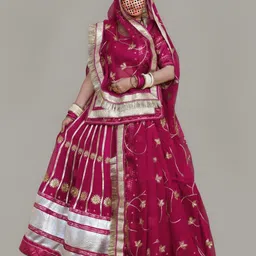 shrihari business Embroidered Semi Stitched Rajputi Poshak-picture-11