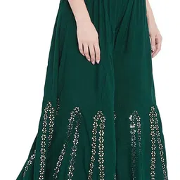 pinovo Pack of 2 Women Flared Multicolor Viscose Rayon Trousers image 5