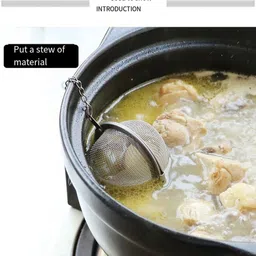 dhrusimi Strainer Filter Tea Interval Diffuser for Loose Natural Leaf Tea & Herbal Spices Collapsible Strainer image 4