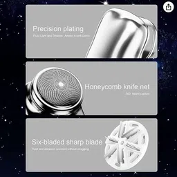 Naysha Pocket Size Portable Shaver Wet And Dry Mens Razor Usb Rechargeable Shaver For Men, Women image 4