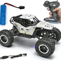 vikrida Remote Control Car for Kids, Monster Truck Rock Crawler Climbing RC-picture-4