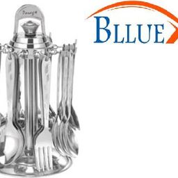 blluex Cutlery Set of 24 Spoons, Contains 6 Master Spoons ,6 Table Spoon ,6 Fork,6 Soup Stainless Steel Tea Spoon, Table Spoon, Sugar Spoon-picture-8