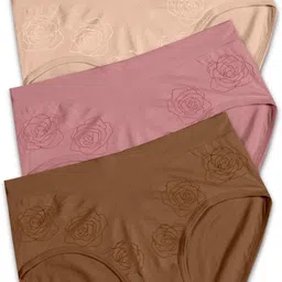 krivafab Pack of 3 Women Bikini Multicolor Panty-picture-26