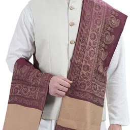 manra Wool Paisley Men Shawl image 2