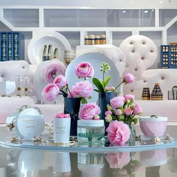 dekorly MN0505Dekorly Artificial Silk Peony Bouquet – Dark Champagne2025001 Pink Peony Artificial Flower image 3